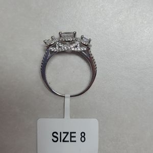 Silver Cubic Zirconia Ring